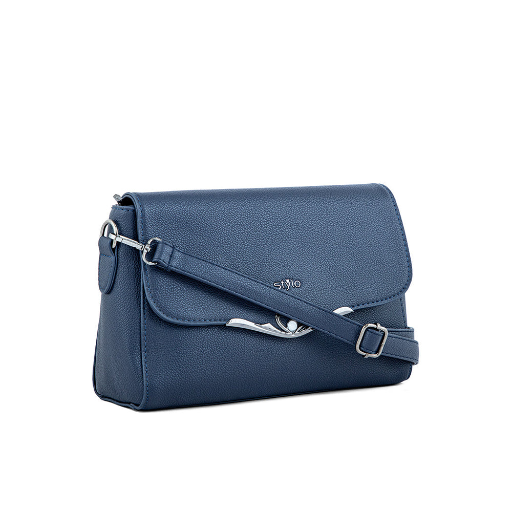 Blue Women Formal Shoulder Bag P36240