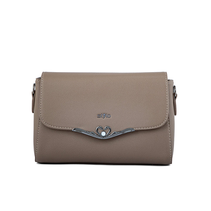 Khaki Women Formal Shoulder Bag P36240