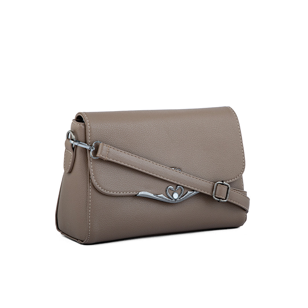 Khaki Women Formal Shoulder Bag P36240