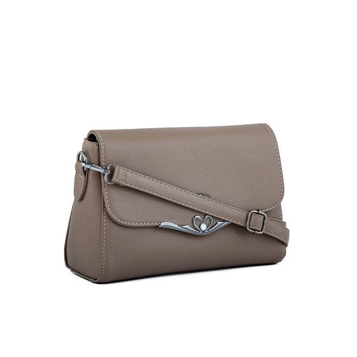 Khaki Women Formal Shoulder Bag P36240