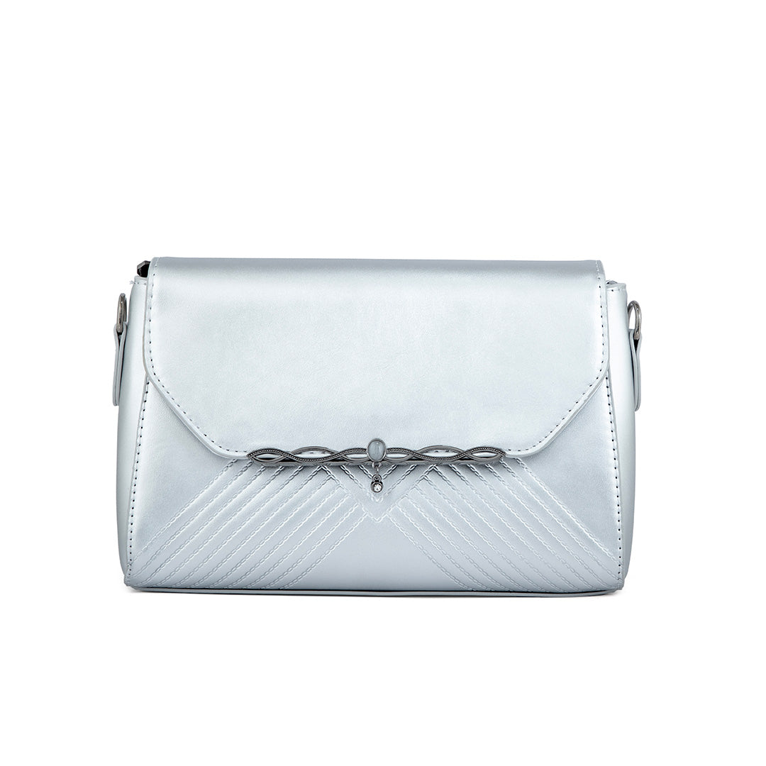 Silver Formal Hand Bag P36251