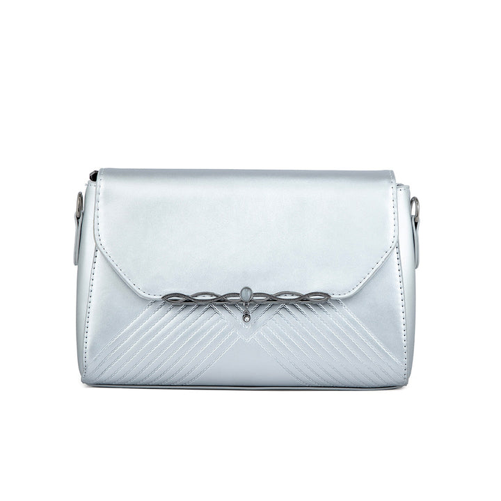 Silver Formal Hand Bag P36251