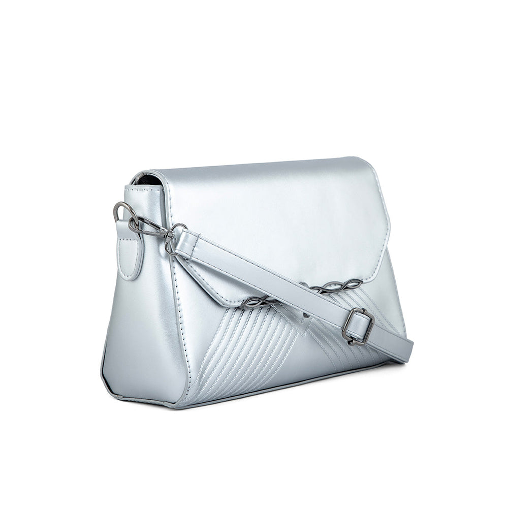 Silver Formal Shoulder Bag P36251