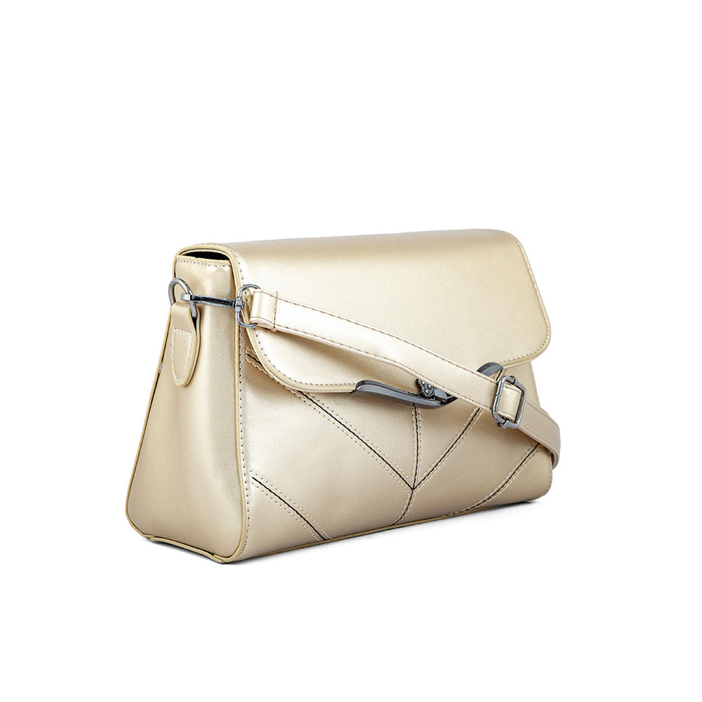 Golden Formal Hand Bag P36252