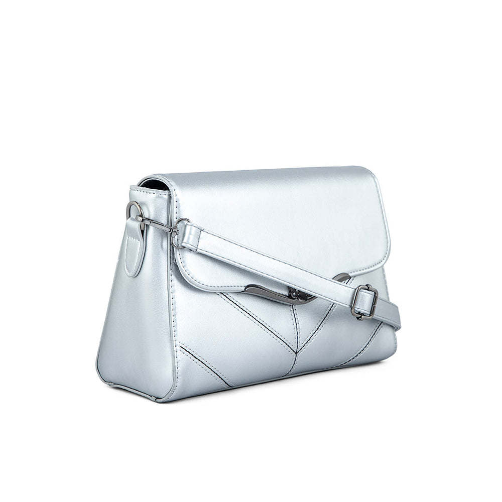 Silver Formal Hand Bag P36252