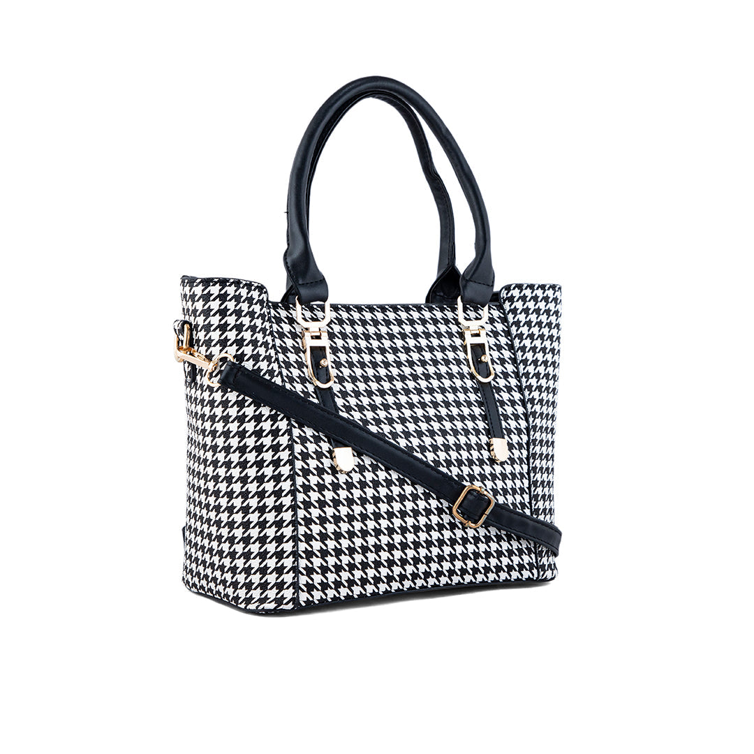 Blkwht Formal Hand Bag P36273
