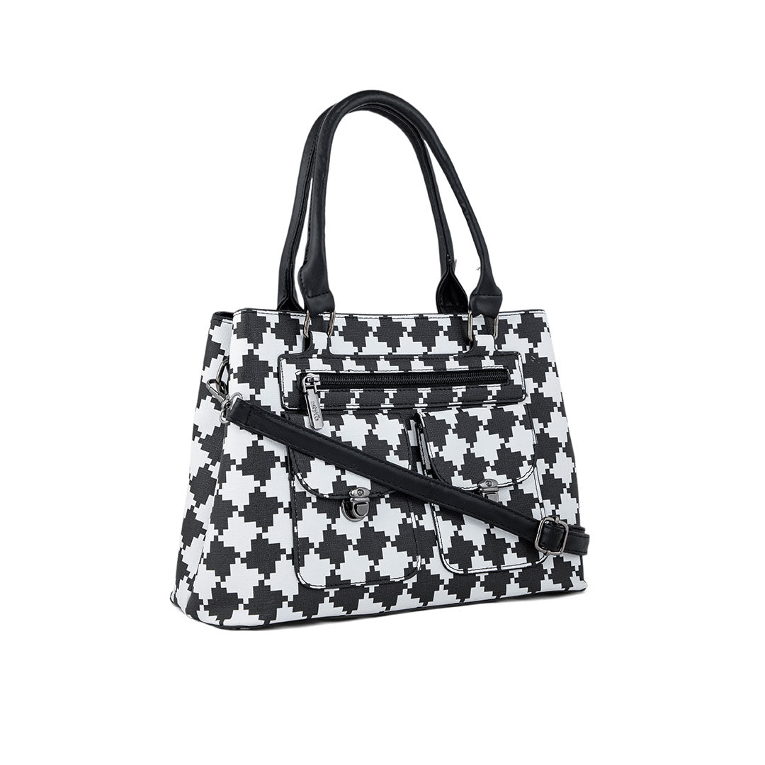 White Formal Hand Bag P36276