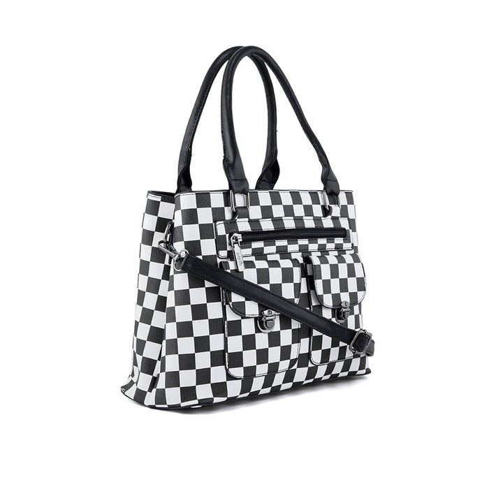Blkwht Formal Hand Bag P36276