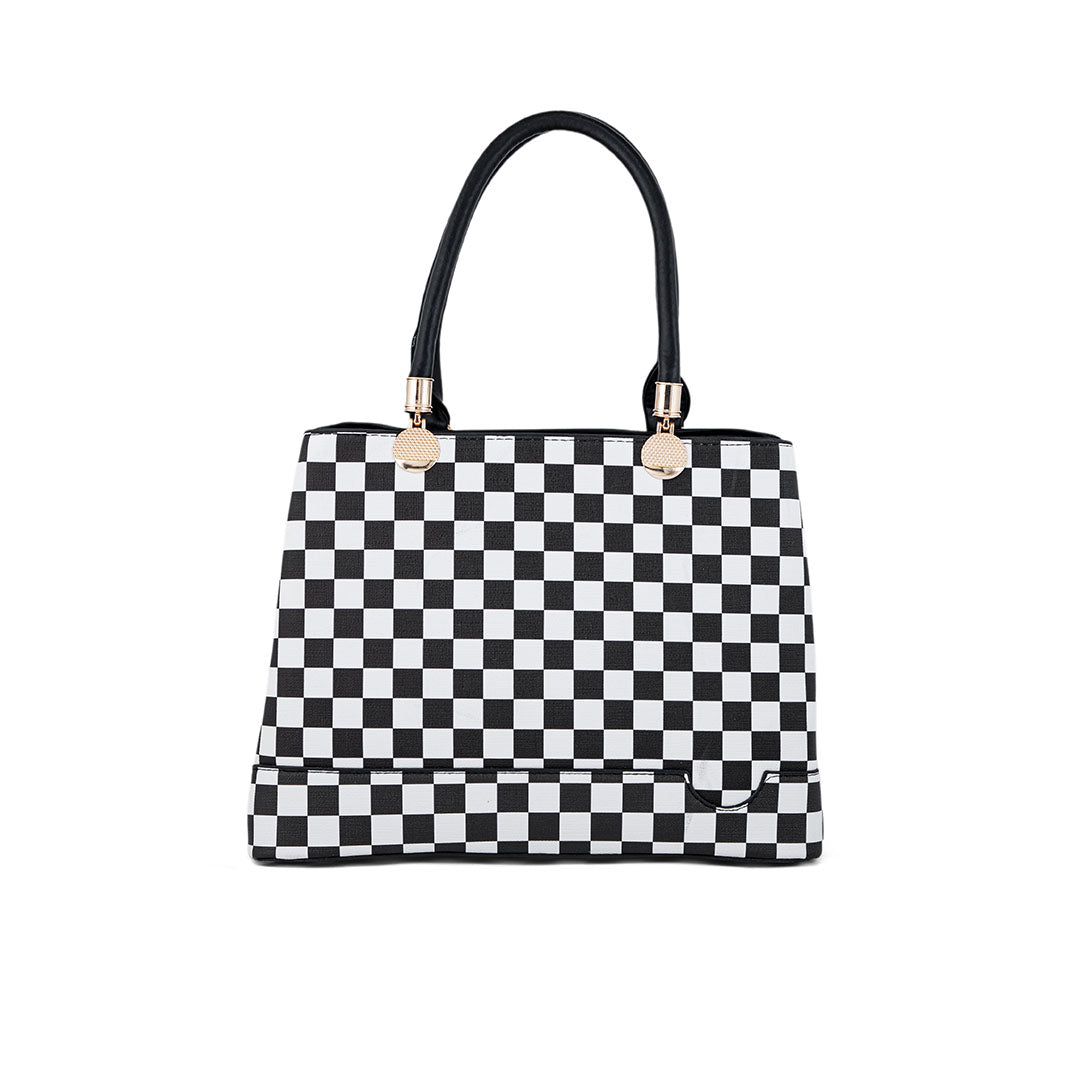 Blkwht Formal Hand Bag P36278