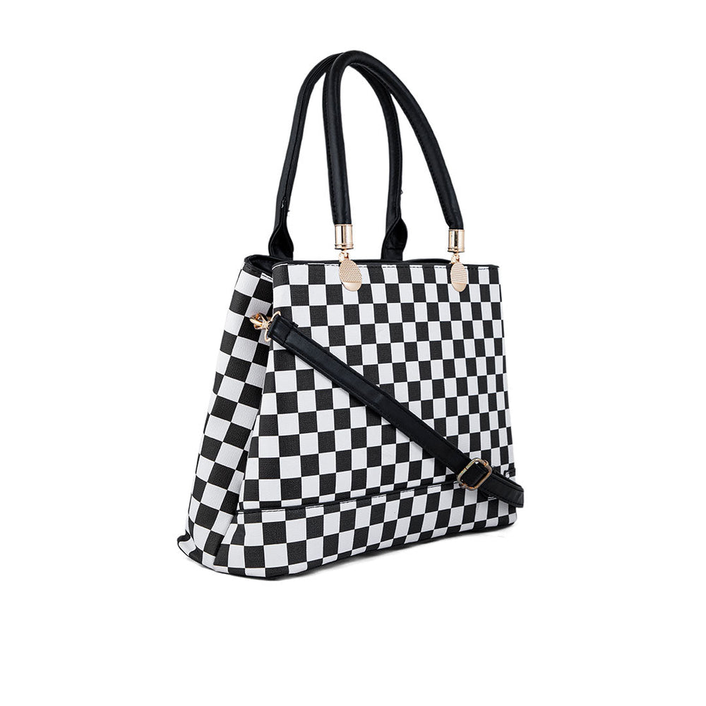 Blkwht Formal Hand Bag P36278