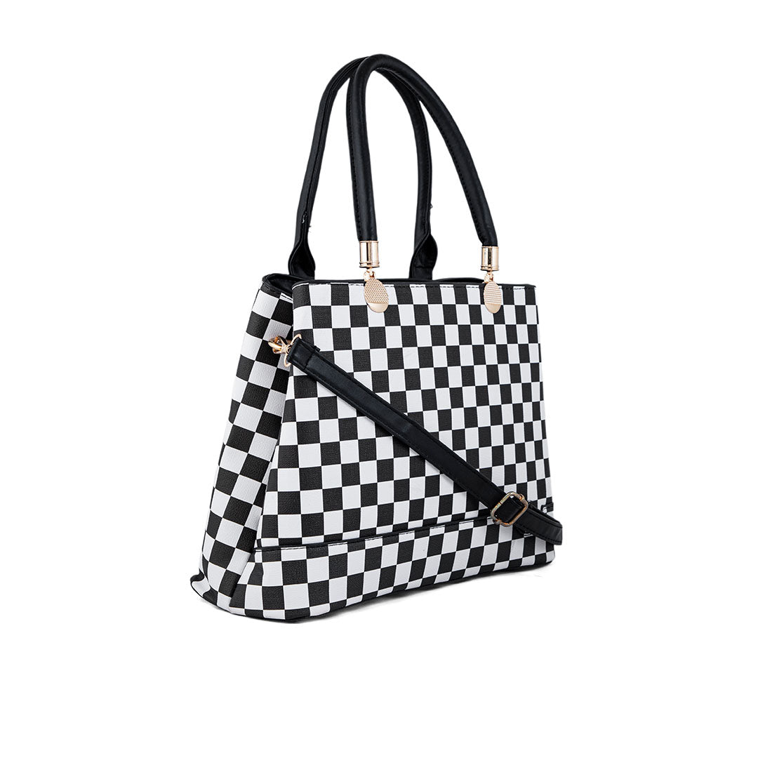 Blkwht Formal Hand Bag P36278