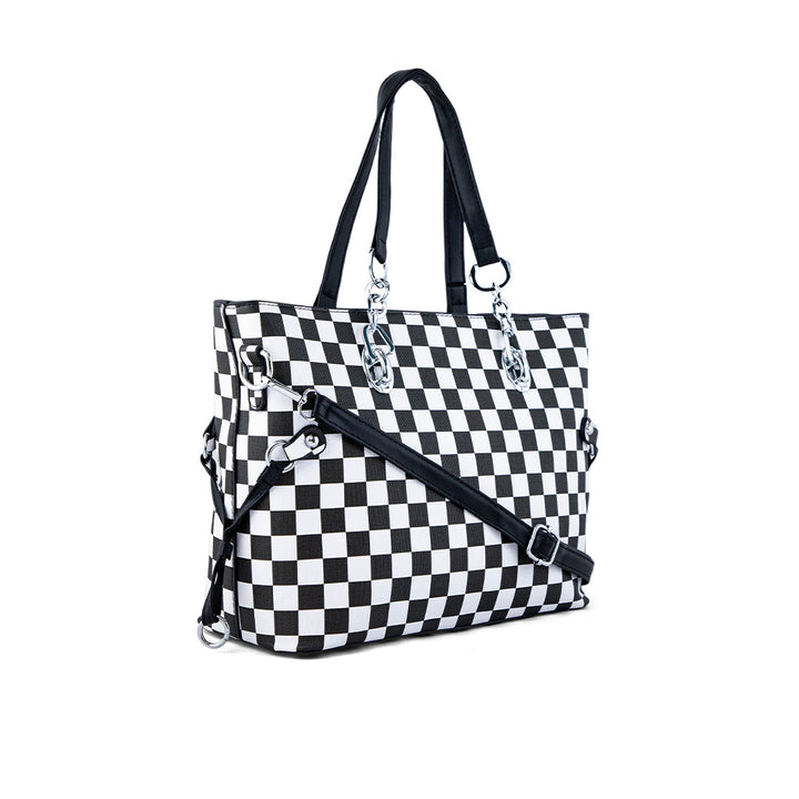 Blkwht Formal Hand Bag P36279