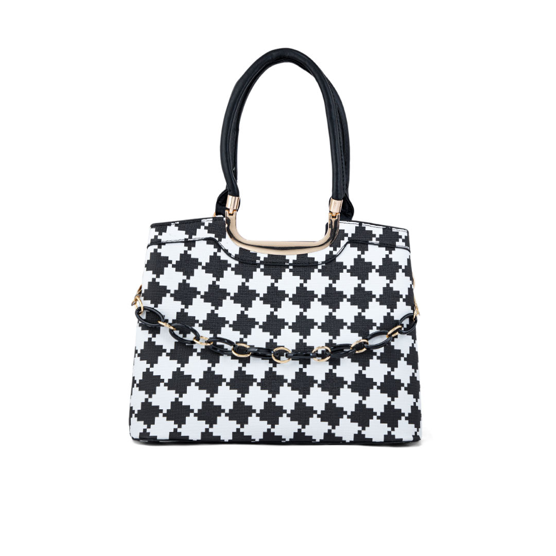 White Formal Hand Bag P36280