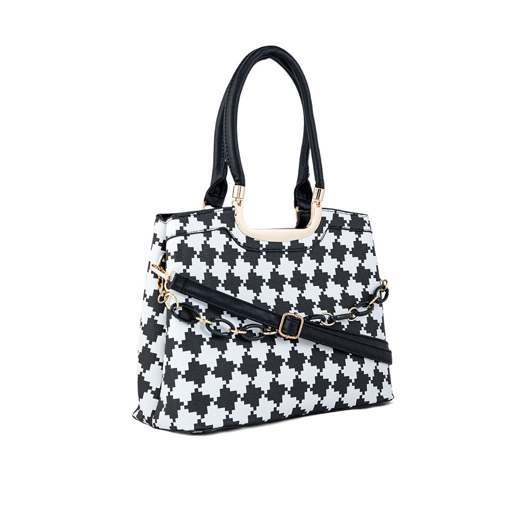 White Formal Hand Bag P36280