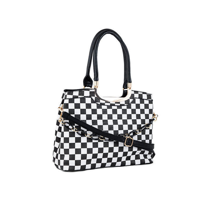 Blkwht Formal Hand Bag P36280