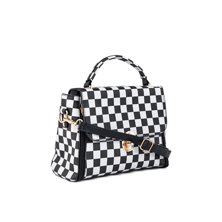 Blkwht Formal Hand Bag P36281