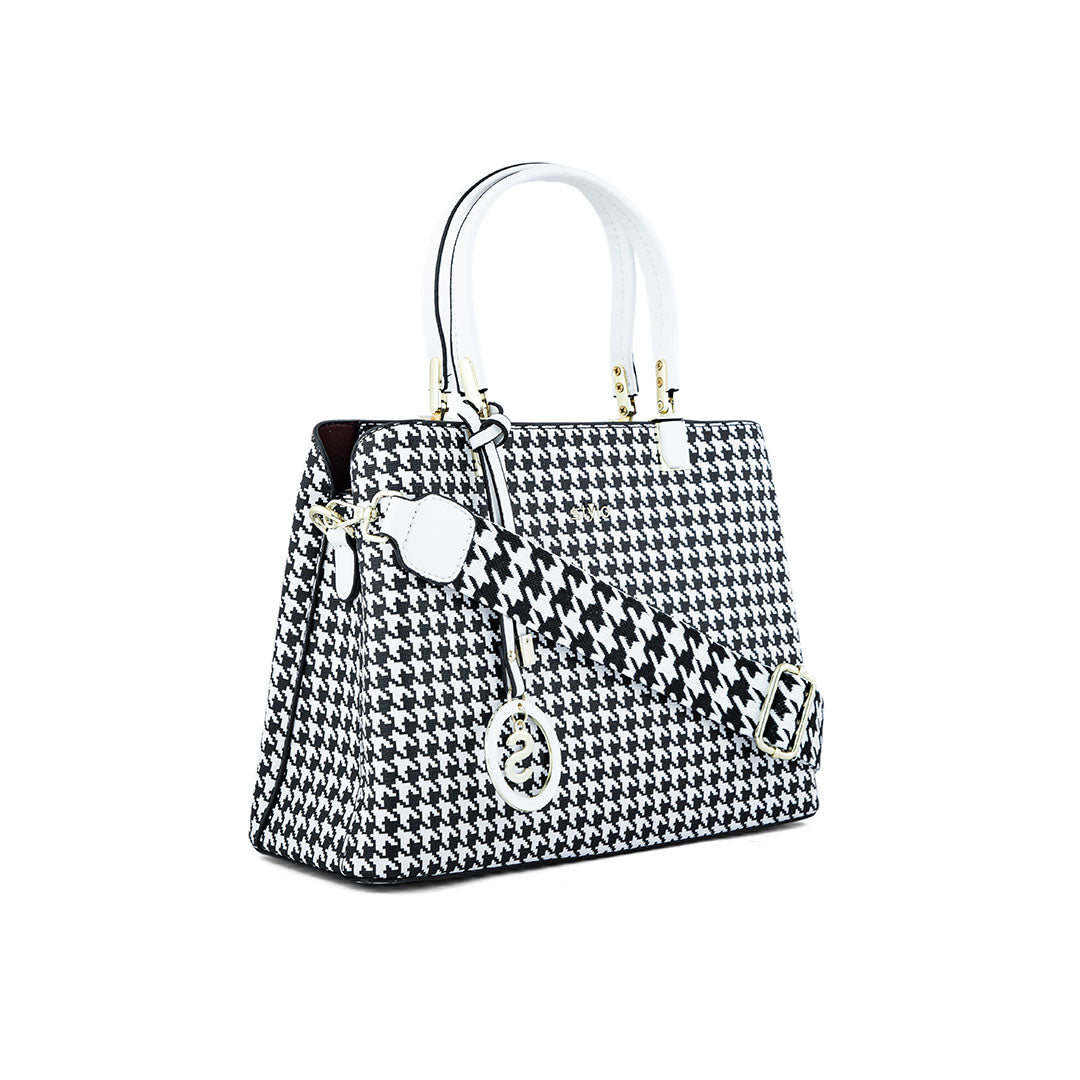 White Formal Hand Bag P36284