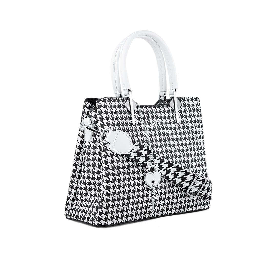 White Formal Hand Bag P36288