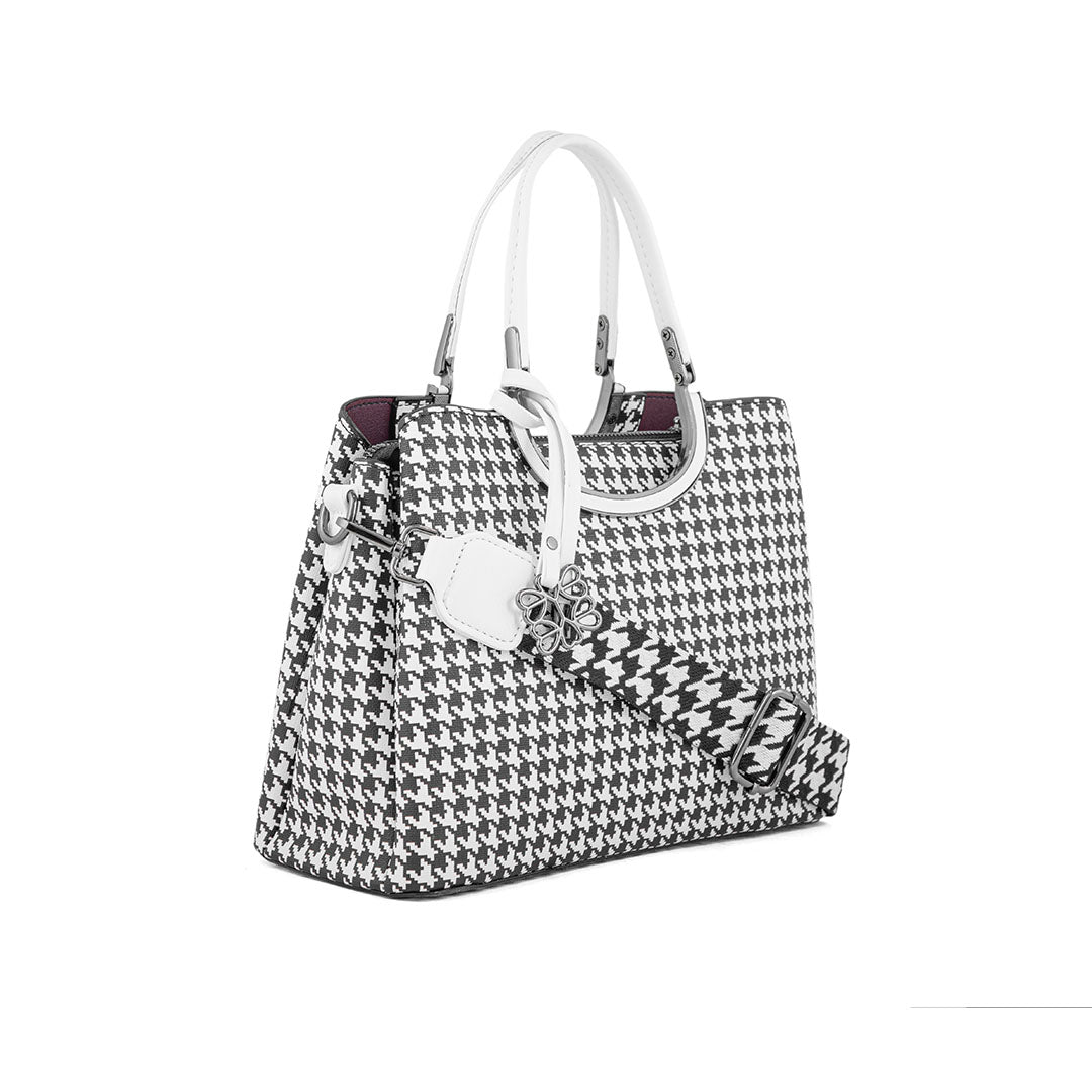 White Women Formal Hand Bag P36292