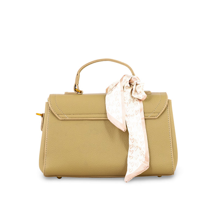 Beige Formal Shoulder Bag For Ladies P36300