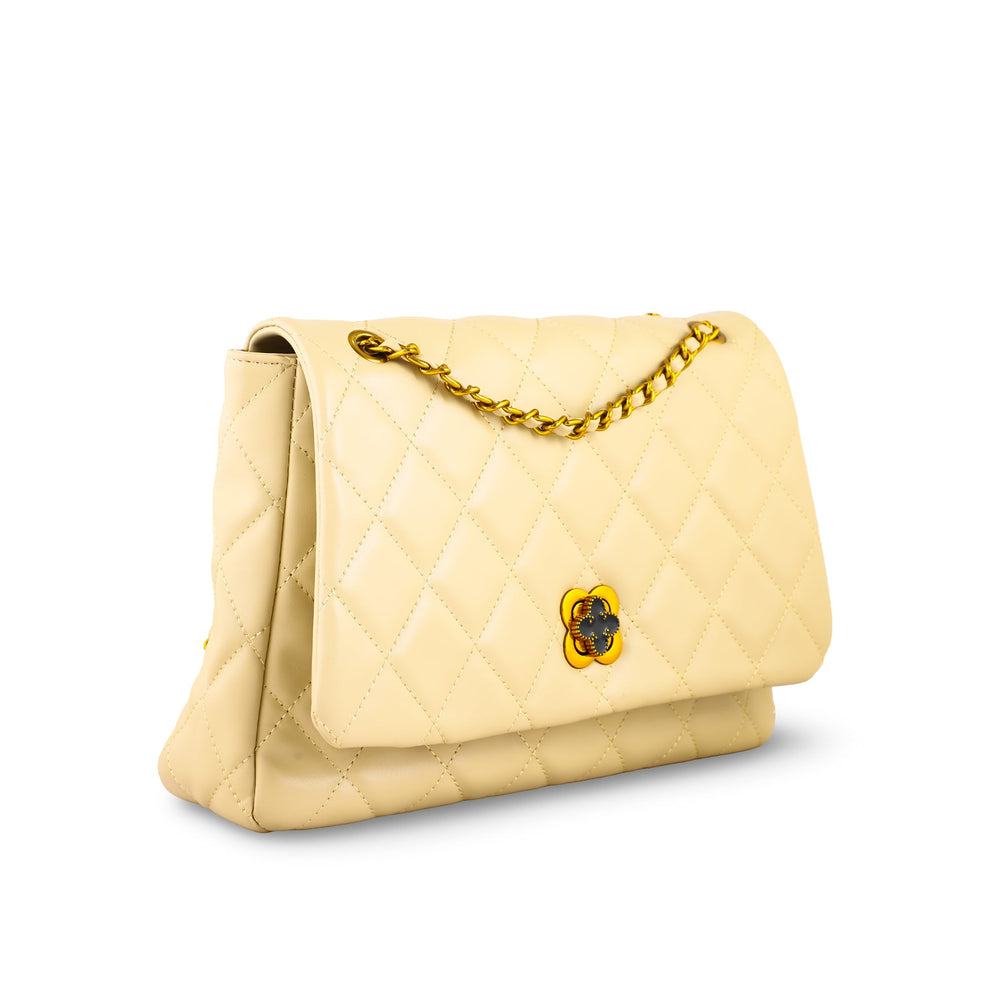 Beige Women Formal Shoulder Bag P36304
