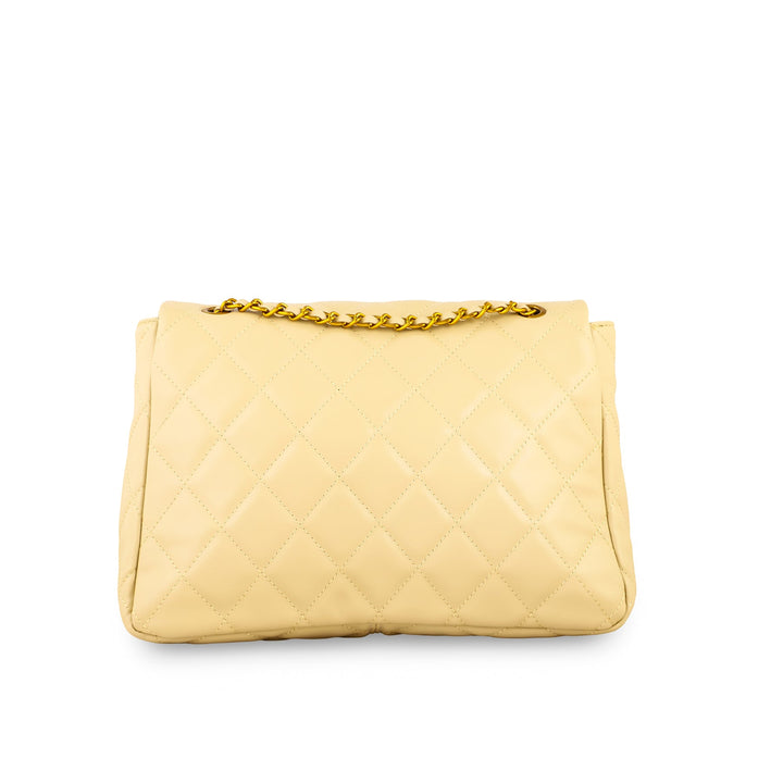 Beige Women Formal Shoulder Bag P36304