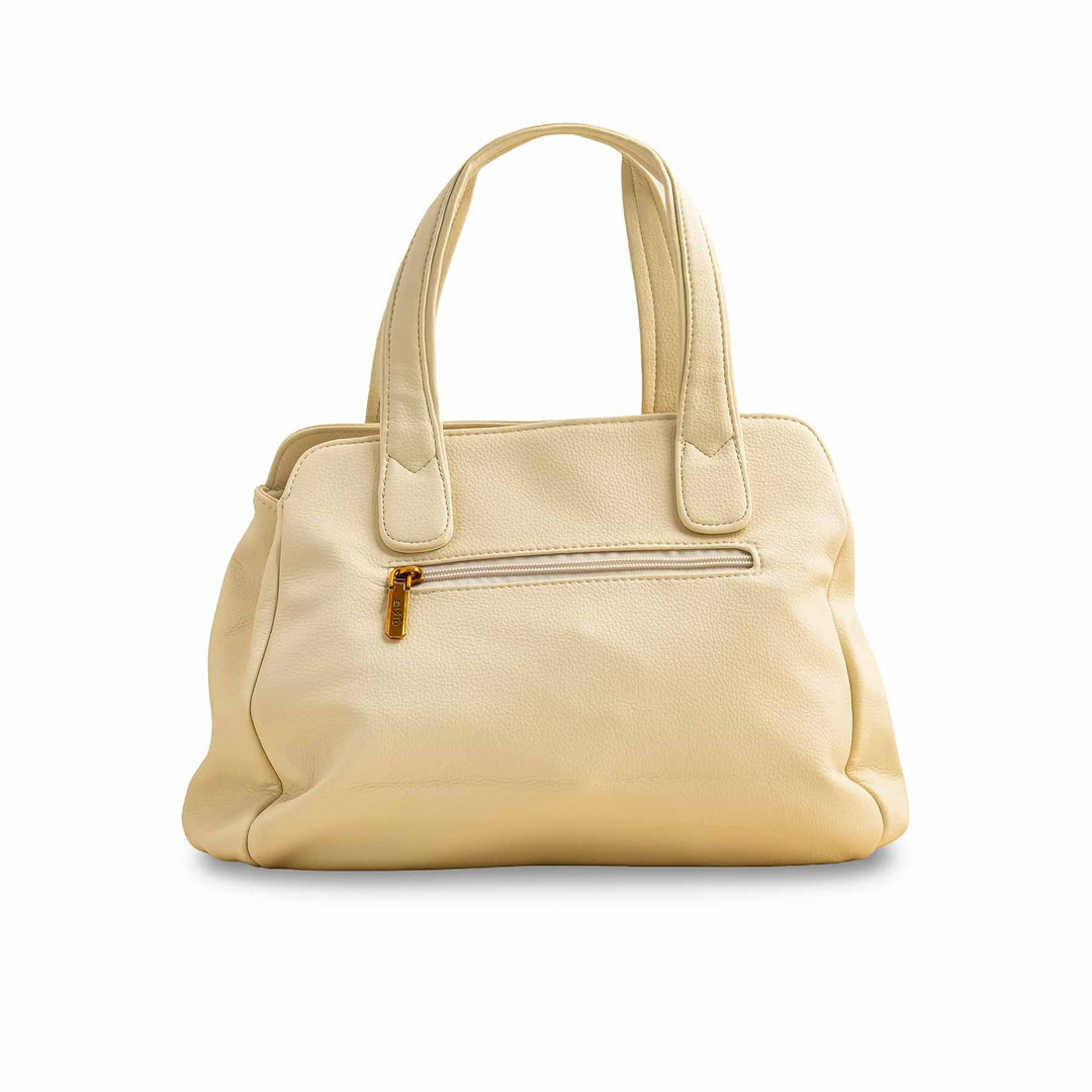 Beige Formal Shoulder Bag For Women P36357