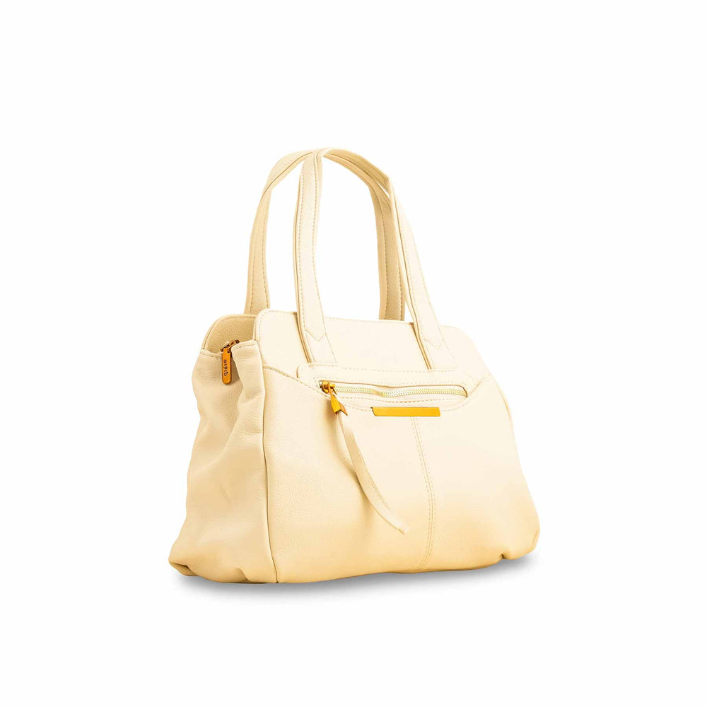 Beige Formal Shoulder Bag For Women P36357