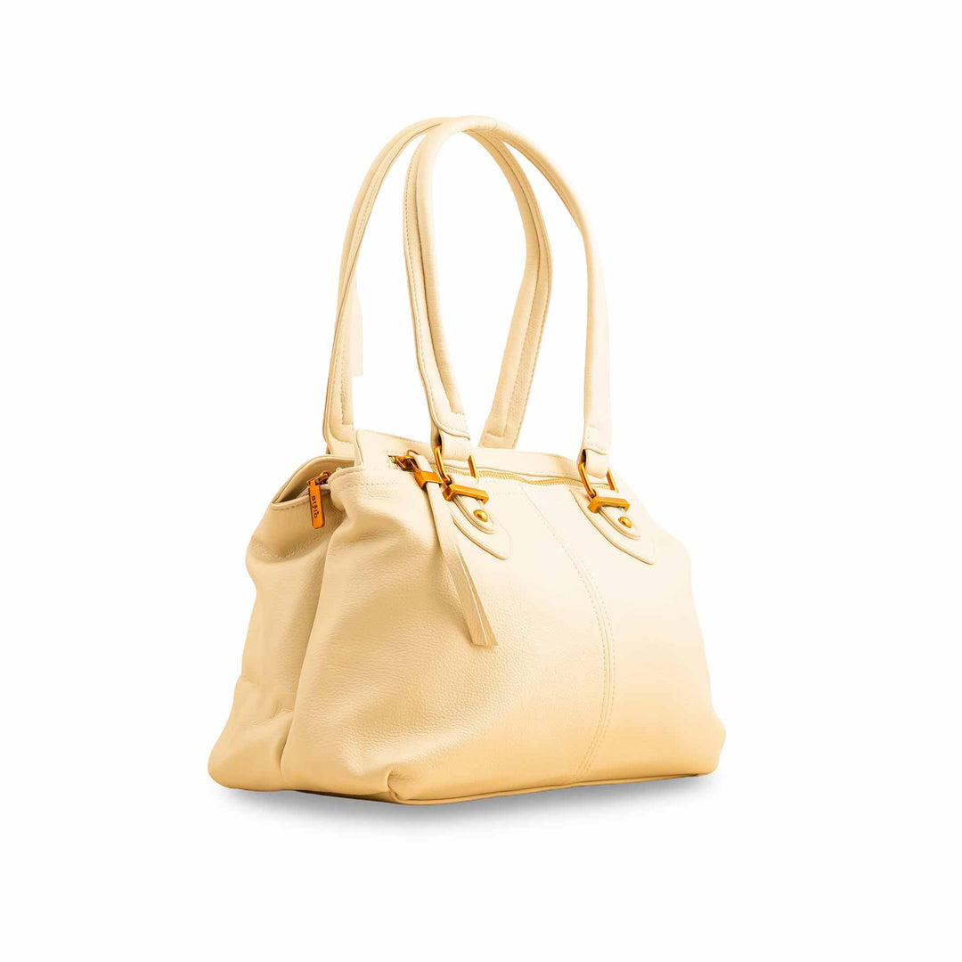 Beige Formal Shoulder Bags P36358