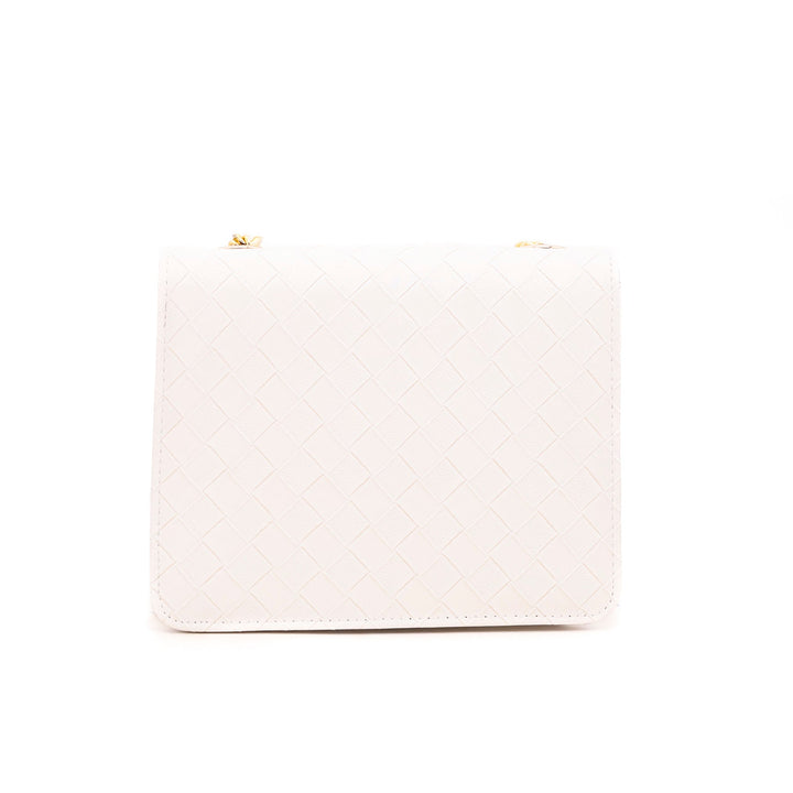 White Formal Shoulder Bag P54306