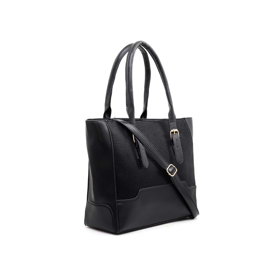 Black Formal Hand Bag P54385