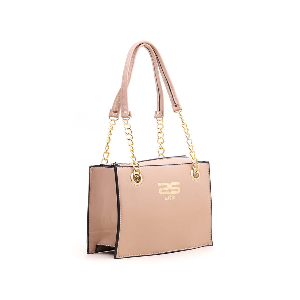 Beige Formal Shoulder Bag P55315