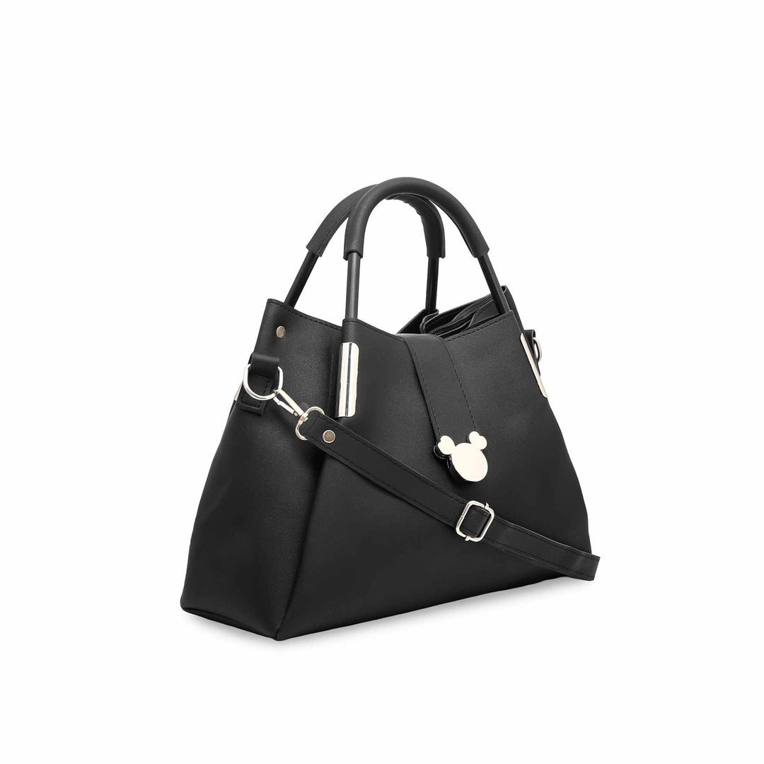 Black Formal Hand Bag P55386