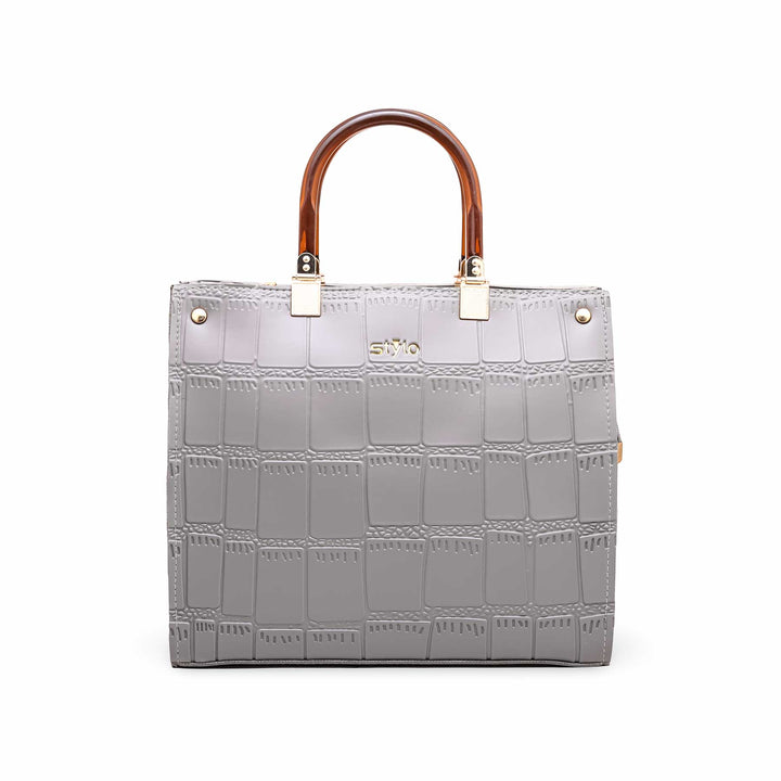 Grey Formal Hand Bag P55472