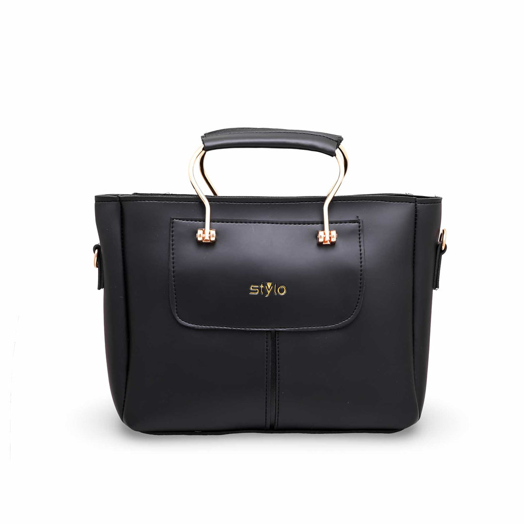 Black Formal Hand Bag P55475