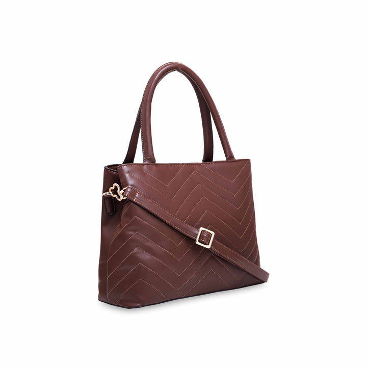 Brown Formal Hand Bag P55515