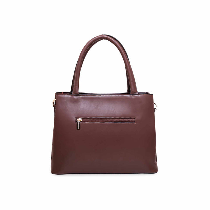 Brown Formal Hand Bag P55515