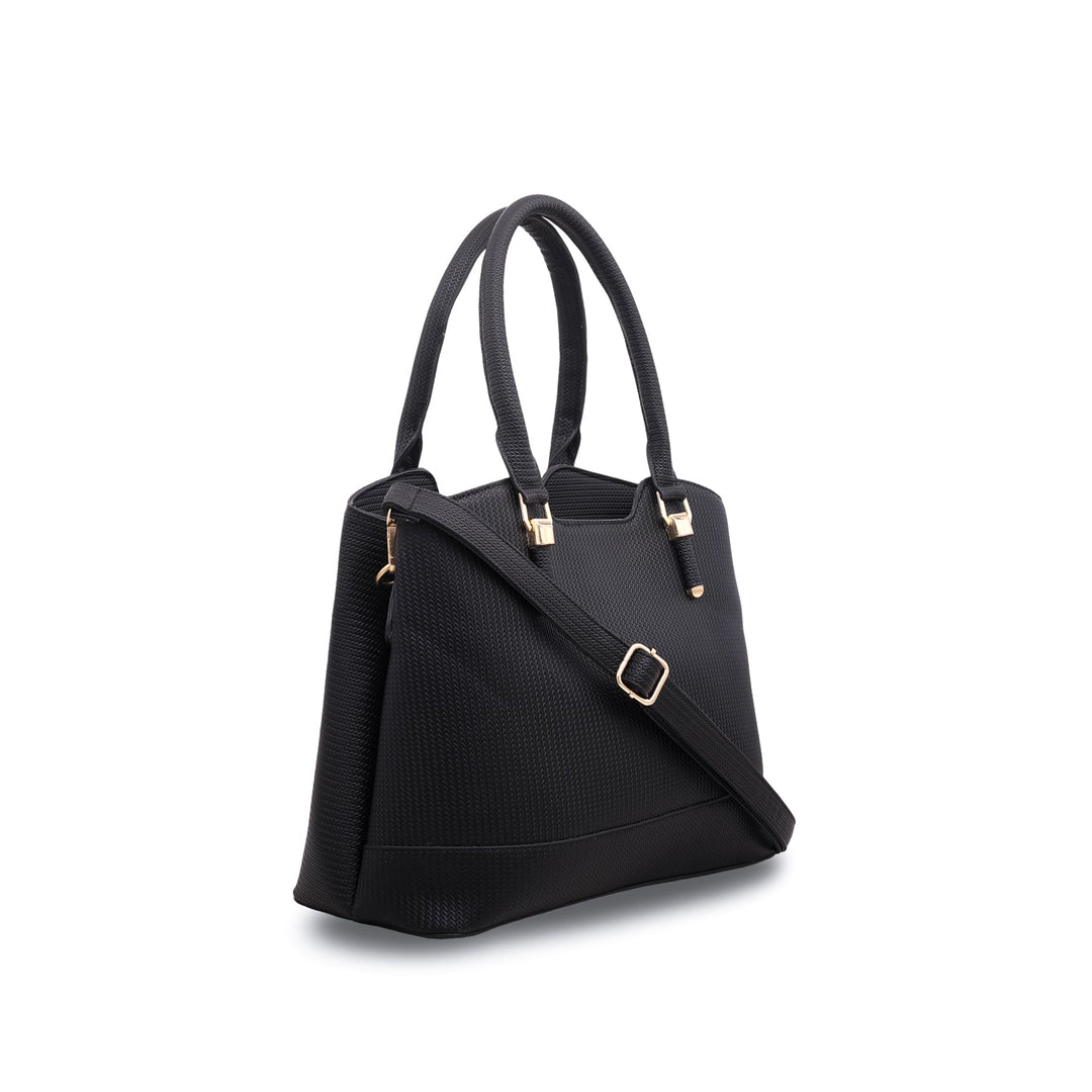 Black Formal Hand Bag P55554