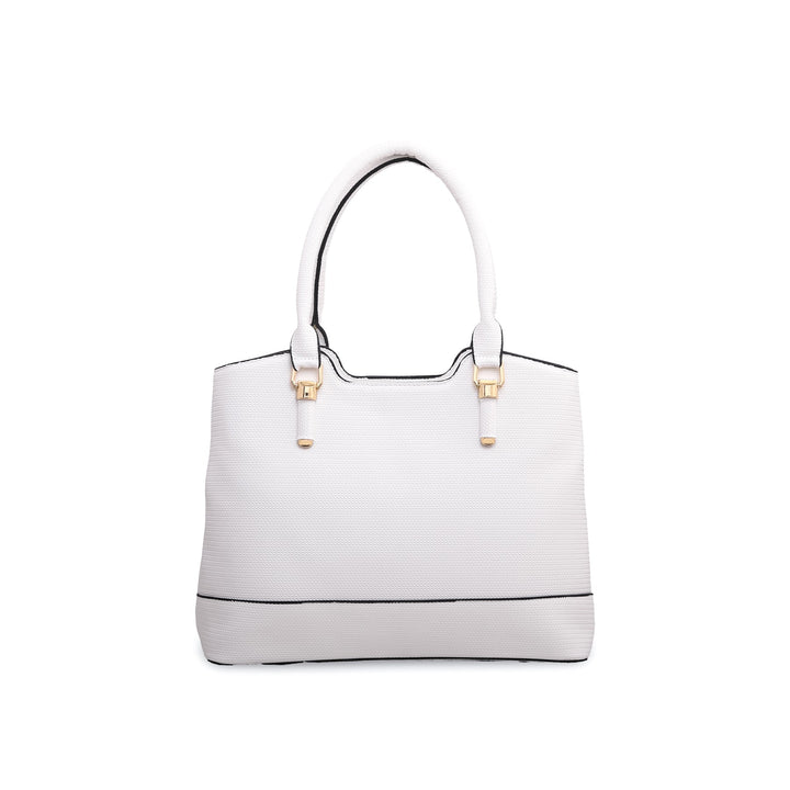 White Formal Hand Bag P55554