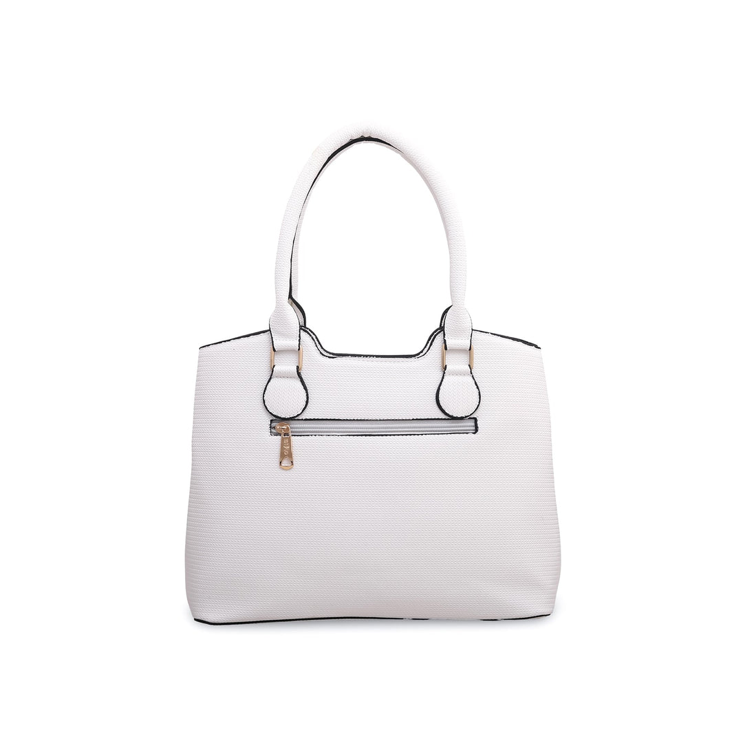 White Formal Hand Bag P55554