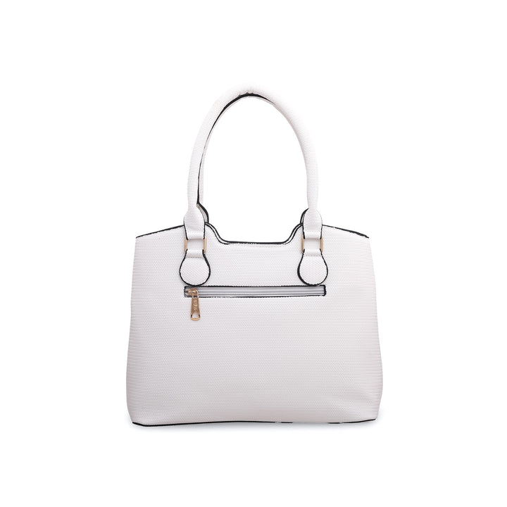 White Formal Hand Bag P55554