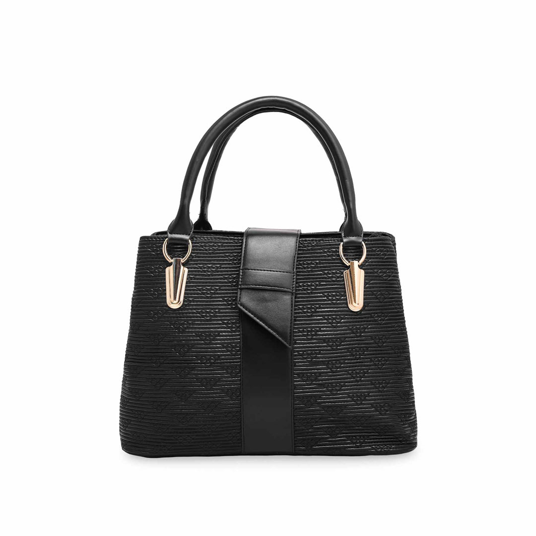 Black Formal Hand Bag P55565