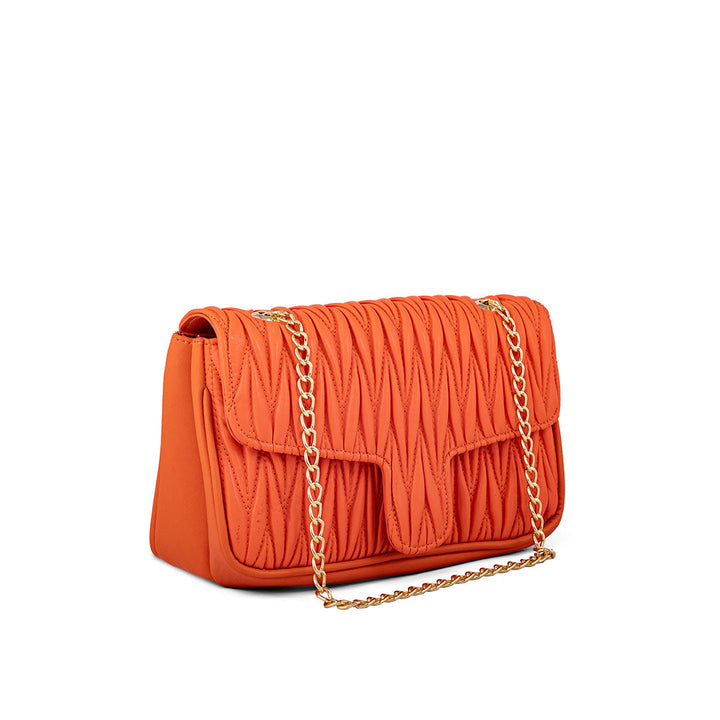 Orange Women Formal Shoulder Bag P55620