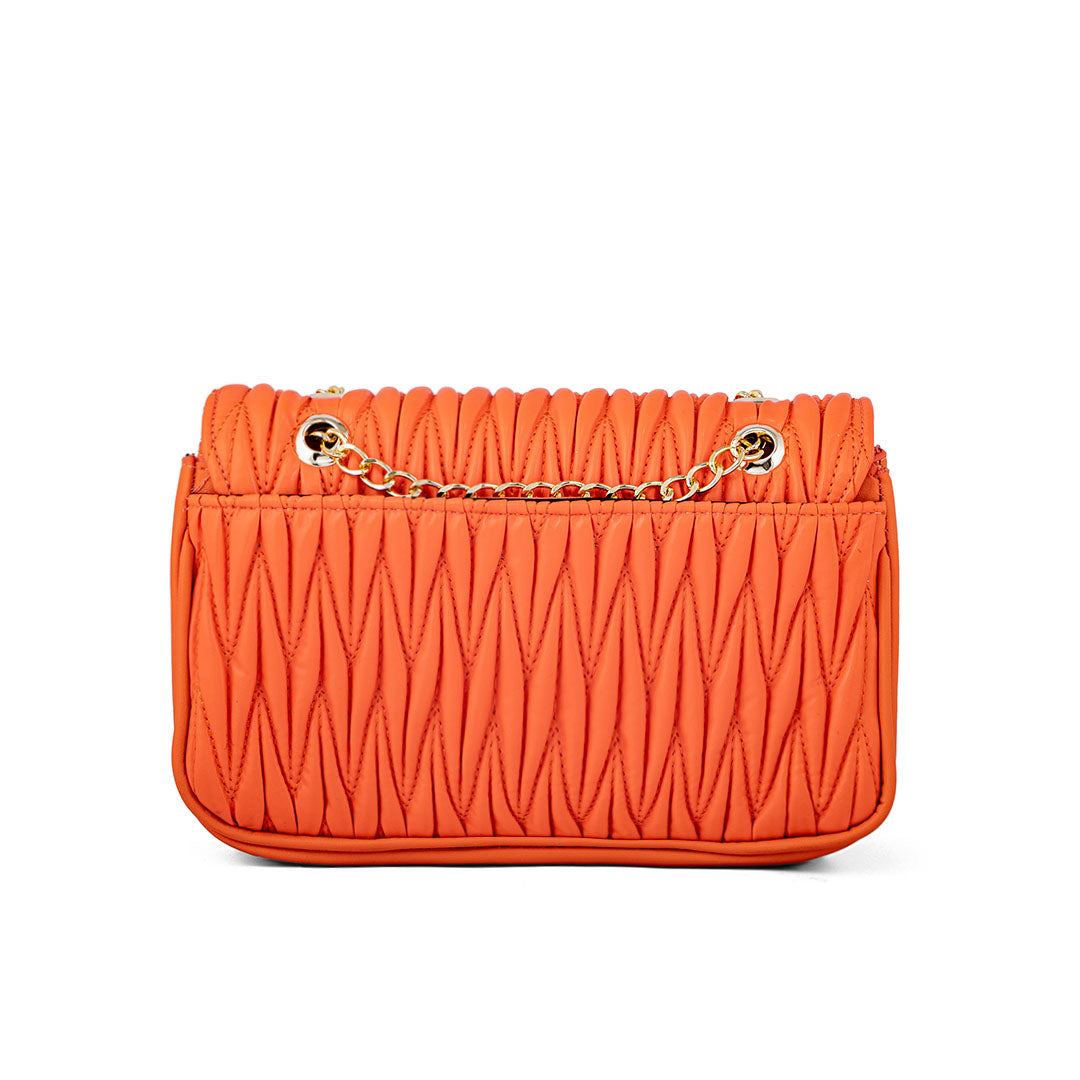 Orange Women Formal Shoulder Bag P55620