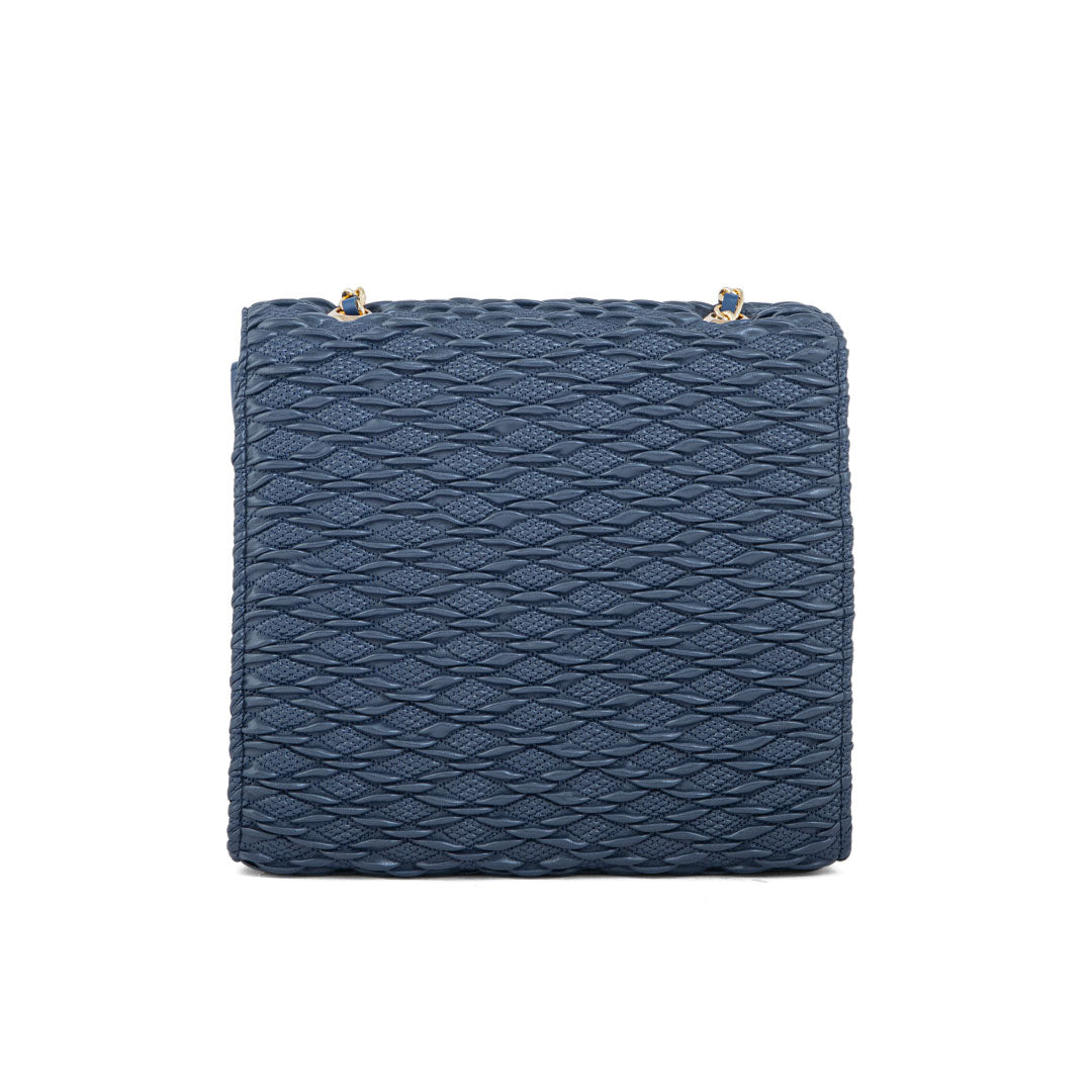 Blue Women Formal Shoulder Bag P55621