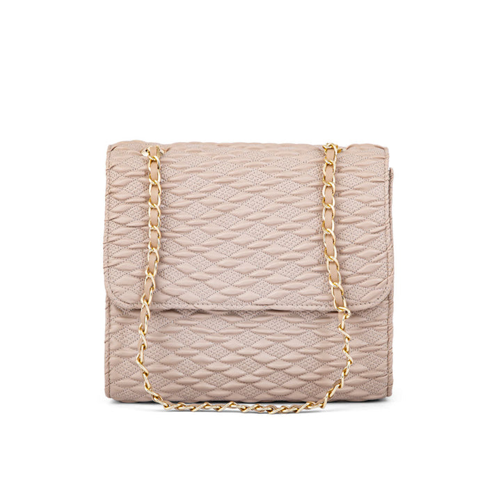 Beige Formal Shoulder Bag P55621
