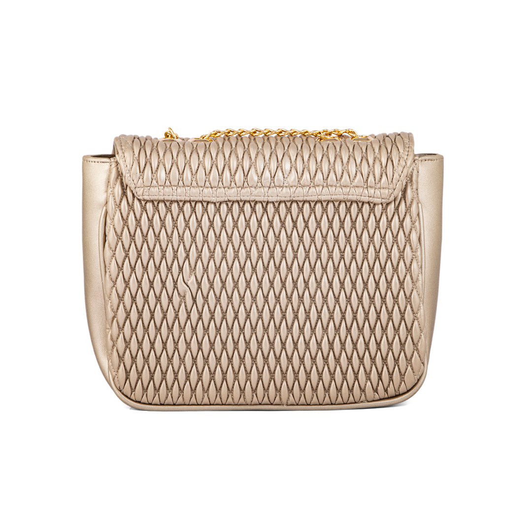 Golden Formal Shoulder Bag For Ladies P55623
