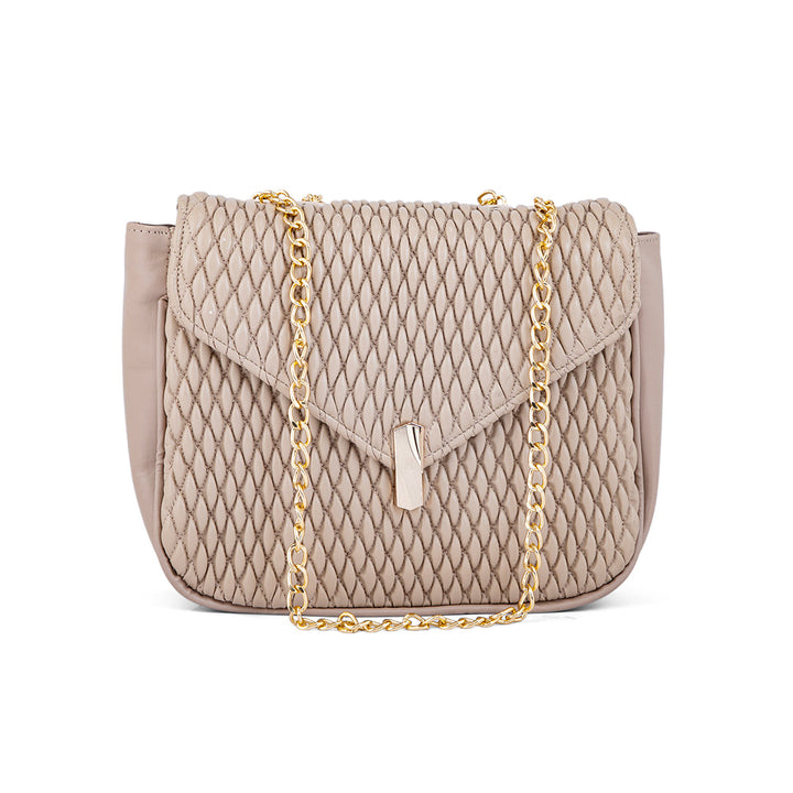 Beige Formal Shoulder Bag P55623