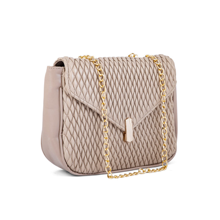 Beige Formal Shoulder Bag P55623