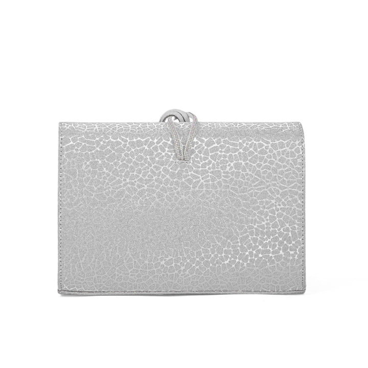 Silver Fancy Shoulder Bag For Ladies P55626